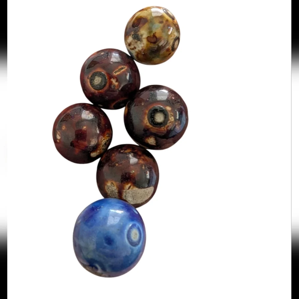 Vintage 1890 Bennington Marbles Lot Of 6 - Picture 3 of 3